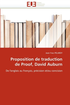 Proposition de Traduction de Proof, David Auburn