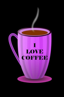 I Love Coffee : Coffee Lover Gift: Lined Journal Notebook