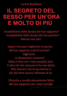 Il Segreto del Sesso Per Un'ora E Molto Di Pi