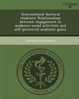 International Doctoral Students: Relationships Between Engagement in Academic-Social Activities and Self-Perceived Academic Gains