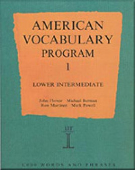 American Vocabulary Program 1 : Lower Intermediate Lower Intermediate Program 1