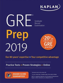GRE Prep 2019 : Practice Tests + Proven Strategies + Online