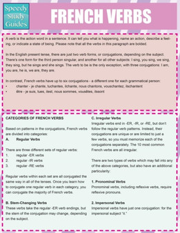 French Verbs (Speedy Study Guides : Academic)