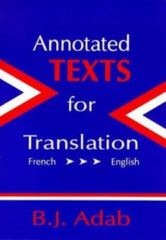 Annotated Texts for Translation (French-English)