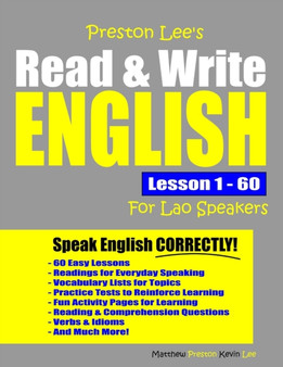 Preston Lee's Read & Write English Lesson 1 - 60 For Lao Speakers