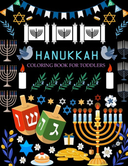 Hanukkah Coloring Book For Toddlers : Hanukkah Adult Coloring Book