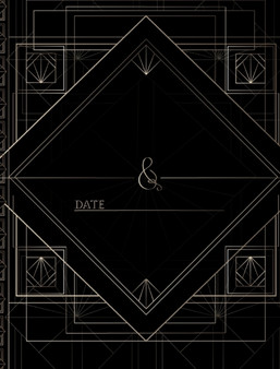 Gatsby Wedding Guest Book : Gatsby Style Wedding Guest Book 1920s