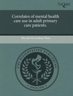 Correlates of Mental Health Care Use in Adult Primary Care Patients