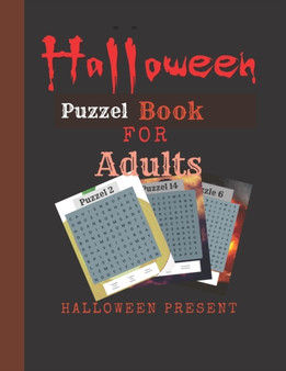 Halloween puzzel book for adults : Spooky puzzel book for adults