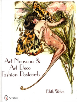 Art Nouveau & Art Deco Fashion Postcards by Edith Weber - Hardback