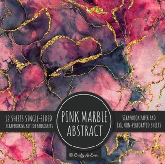Pink Marble Abstract Scrapbook Paper Pad : Texture Background 8x8 Decorative Paper Design Scrapbooking Kit for Cardmaking, DIY Crafts, Creative Projects by Crafty as Ever - Paperback