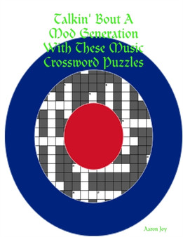 Talkin' Bout A Mod Generation with These Music Crossword Puzzles by Aaron Joy - Paperback