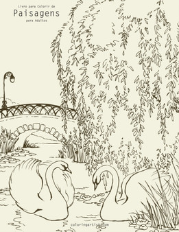 Livro para Colorir de Paisagens para Adultos : 1