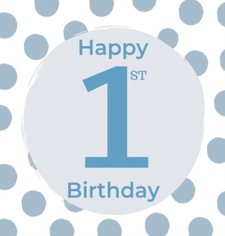 First birthday guest book (Hardcover) : Birthday boy guest book, first birthday book, party and birthday celebrations decor, memory book, 1st birthday, happy birthday guest book, celebration message l by Lulu and Bell - Hardback