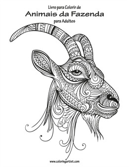 Livro para Colorir de Animais da Fazenda para Adultos : 1