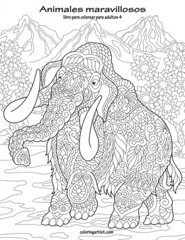 Animales maravillosos libro para colorear para adultos 4 : 4
