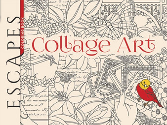 ESCAPES Collage Art Coloring Book by Marty Noble - Paperback