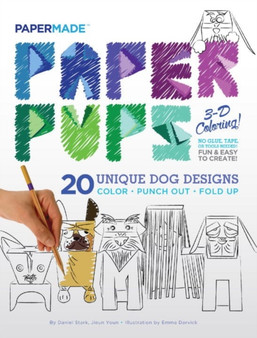 Paper Pups Coloring Book : Paper Pups 3-D Coloring! by Papermade - Paperback