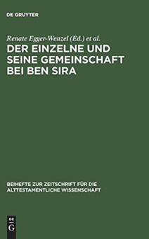 Der Einzelne Und Seine Gemeinschaft Bei Ben Sira : 270