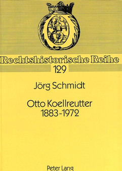 Otto Koellreutter 1883-1972 : Sein Leben, Sein Werk, Seine Zeit : 129