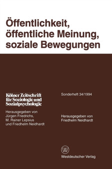 Offentlichkeit, offentliche Meinung, soziale Bewegungen : 34