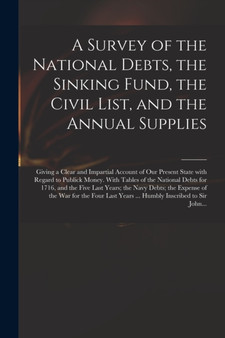 A Survey of the National Debts, the Sinking Fund, the Civil List, and the Annual Supplies : Giving a Clear and Impartial Account of Our Present State With Regard to Publick Money. With Tables of the N by Anonymous - Paperback