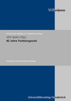 OsnabrA"cker BeitrAge zur Parteienforschung. : Symposium im Deutschen Bundestag