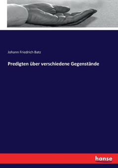 Predigten uber verschiedene Gegenstande