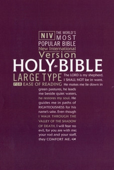 NIV Large Print Bible; HB