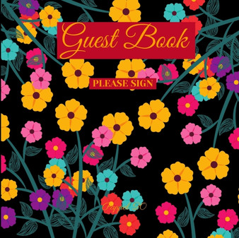 Guest Book - Floral Symphony of Spring -For any occasion by Leonard Poers - Paperback