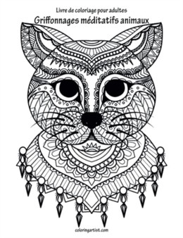 Livre de coloriage pour adultes Griffonnages meditatifs animaux 1, 2 & 3 by Nick Snels - Paperback