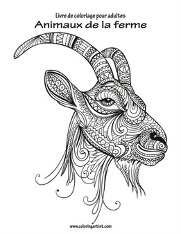 Livre de coloriage pour adultes Animaux de la ferme 1 : 1 by Nick Snels - Paperback