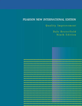 Quality Improvement : Pearson New International Edition by Dale Besterfield - Paperback
