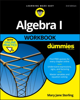 Algebra I Workbook For Dummies by Mary Jane Sterling - Paperback