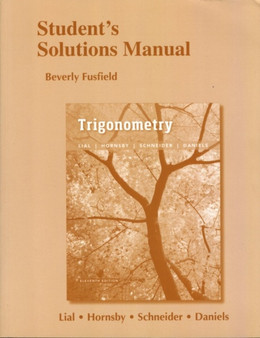 Student's Solutions Manual for Trigonometry by Margaret Lial - Paperback