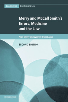 Merry and McCall Smith's Errors, Medicine and the Law by Alan Merry - Paperback
