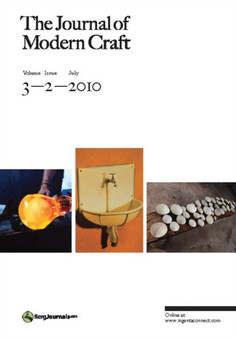 The Journal of Modern Craft : v.3 by Glenn Adamson - Paperback