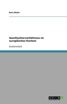 Geschlechterverhaltnisse im europaischen Kontext by Boris Meder - Paperback