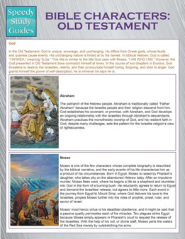 Bible Characters : Old Testament (Speedy Study Guides)