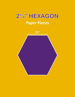 2 1/4 Hexagon Paper Pieces : 110 Pieces, 2 1/4" Hexagon Templates 'To Cut Out' - English Paper Piecing Hexagons for Patchwork and Quilting - 2.25 Inch Hexagon Shapes for Crafts and DIY Projects by Sewermate - Paperback