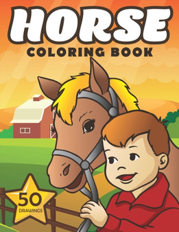 Horse Coloring Book : Cute Ponies and Horses coloring book for girls and boys. by Mounart - Paperback