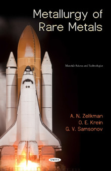 Metallurgy of Rare Metals by A.N. Zelikman - Hardback