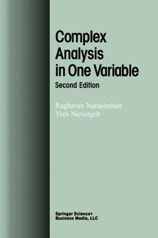 Complex Analysis in One Variable by Raghavan Narasimhan - Paperback