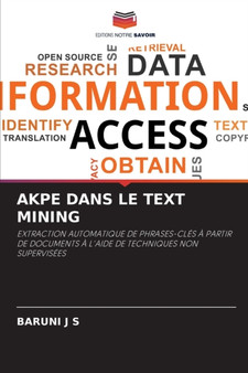 Akpe Dans Le Text Mining by Baruni J S - Paperback
