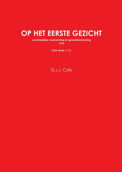 Op het eerste gezicht OCR ISBN by G.J.J. Calis - Paperback