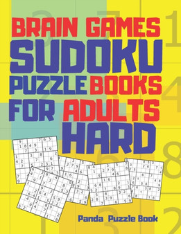 Brain Games Sudoku Puzzle Books For Adults Hard : 300 Mind Teaser Puzzle For Adults by Panda Puzzle Book - Paperback