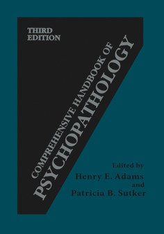 Comprehensive Handbook of Psychopathology by Henry E. Adams - Paperback