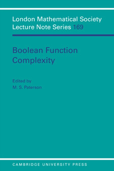 Boolean Function Complexity by M.S. Paterson - Paperback