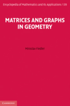Matrices and Graphs in Geometry by Miroslav Fiedler - Hardback