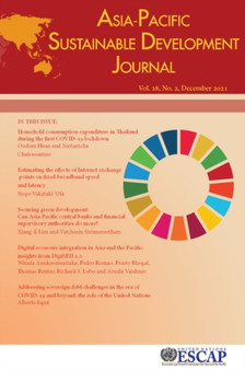 Asia-Pacific Sustainable Development Journal 2021, Issue No. 2 by United Nations Economic and Social Commission for Asia and the Pacific - Paperback